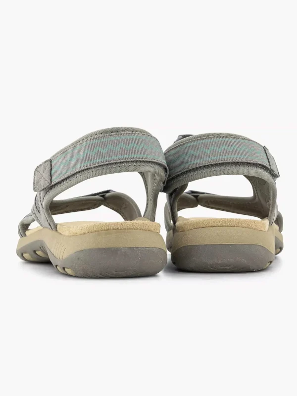 Dames Easy Street Grijze Comfort Sandaal