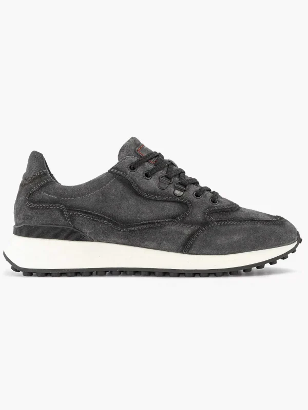 Heren Oxmox Grijze Leren Sneaker