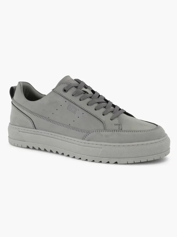 Heren Oxmox Grijze Leren Sneaker
