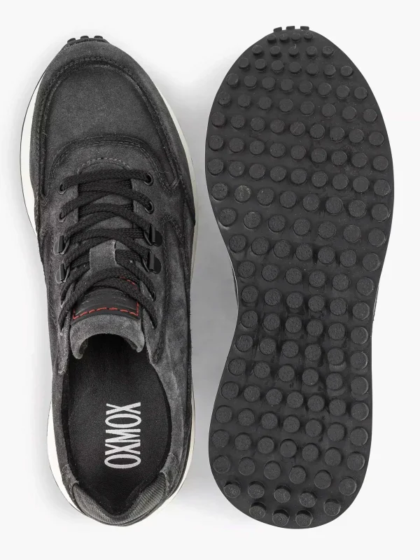 Heren Oxmox Grijze Leren Sneaker