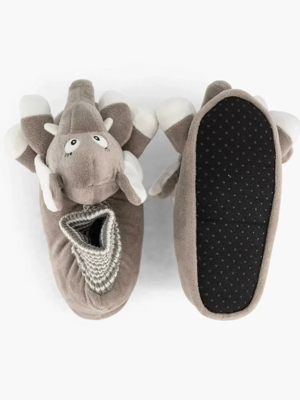 Kinderen Bobbi-Shoes Grijze Pantoffel Olifant