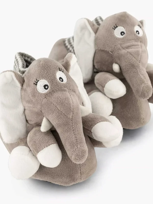 Kinderen Bobbi-Shoes Grijze Pantoffel Olifant