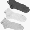 Heren Puma Grijze Quarter Plain 3 Pak 39-42