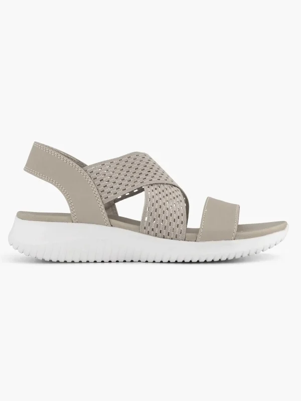 Dames Skechers Grijze Sandalen Neon Star