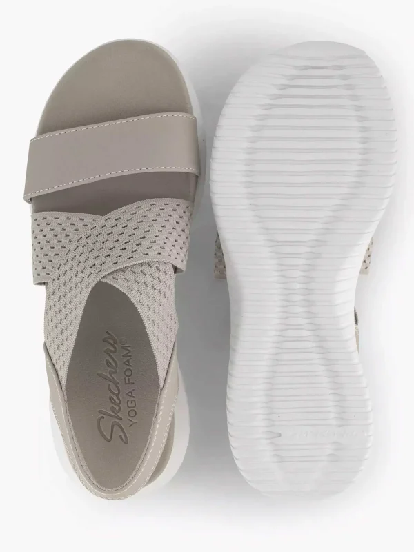 Dames Skechers Grijze Sandalen Neon Star