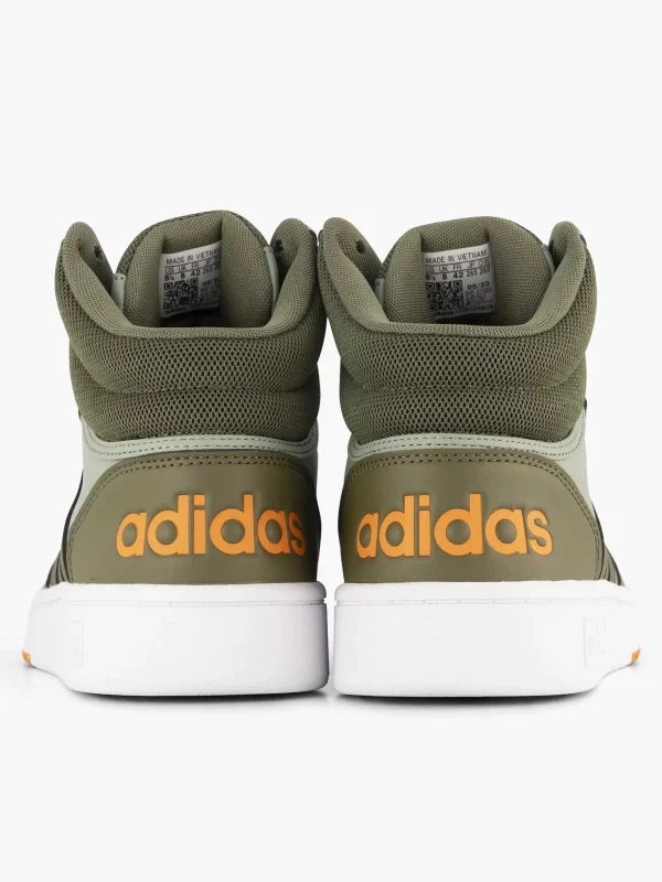 Heren adidas Groene Hoops 3.0 Mid