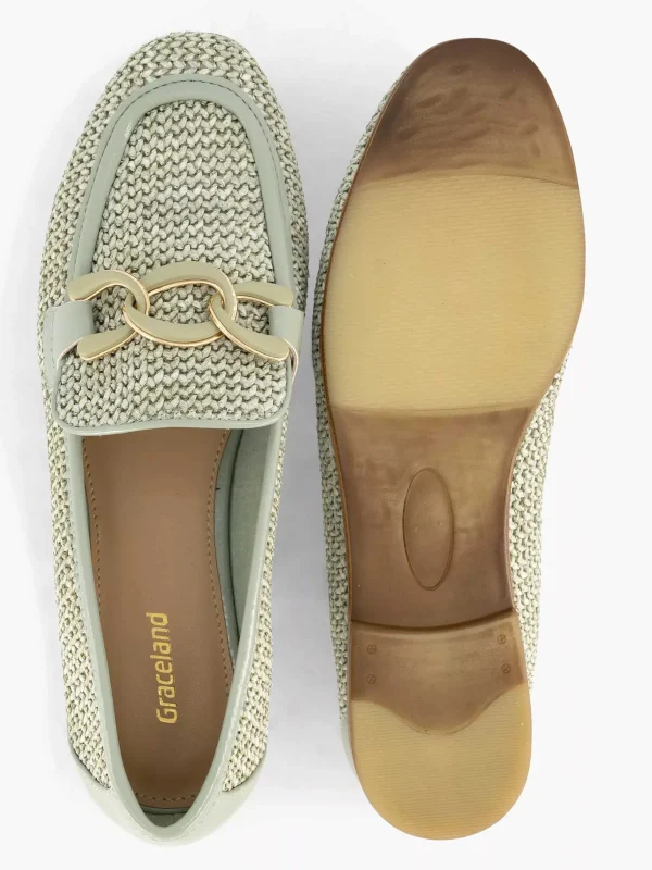 Dames Graceland Groene Loafer