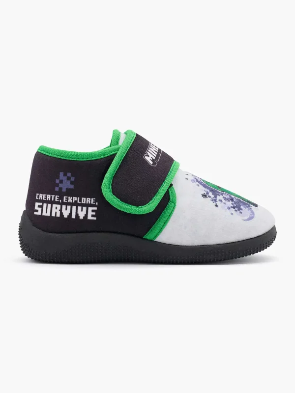 Kinderen Minecraft Groene Pantoffel