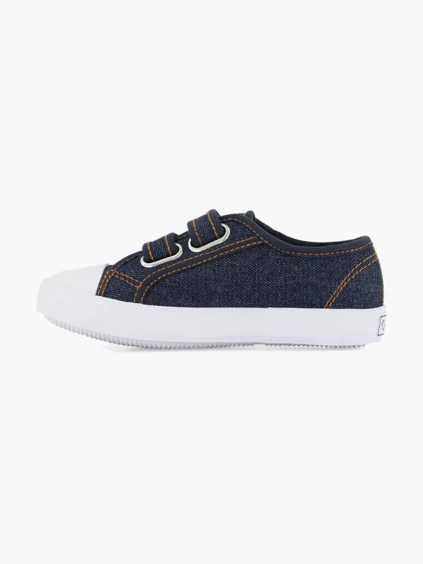 Kinderen Vty Jeansblauwe Gymschoen Klittenband