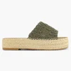 Dames Graceland Khaki Platform Slipper