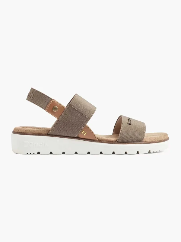 Dames Bench Khaki Sandaal