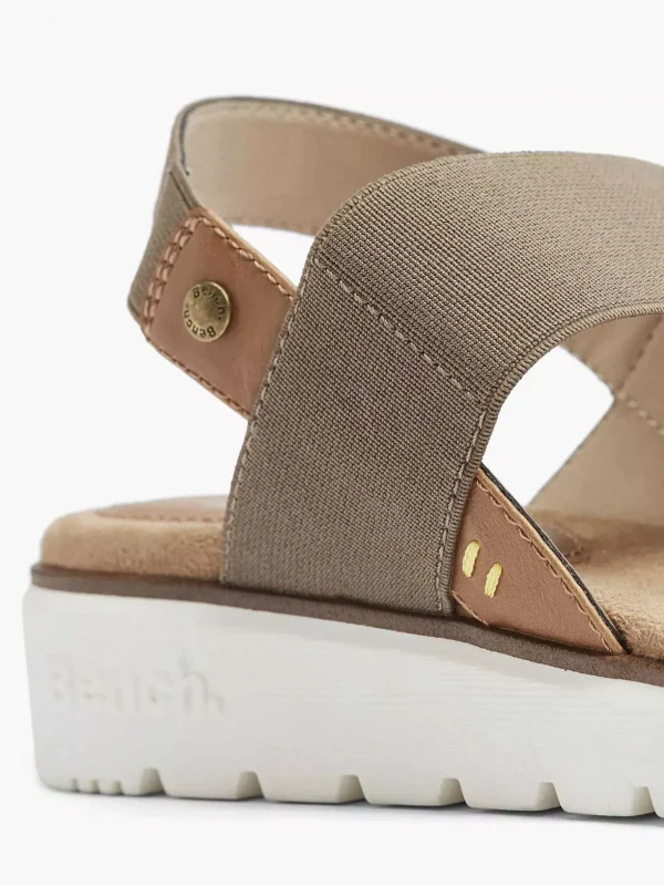 Dames Bench Khaki Sandaal
