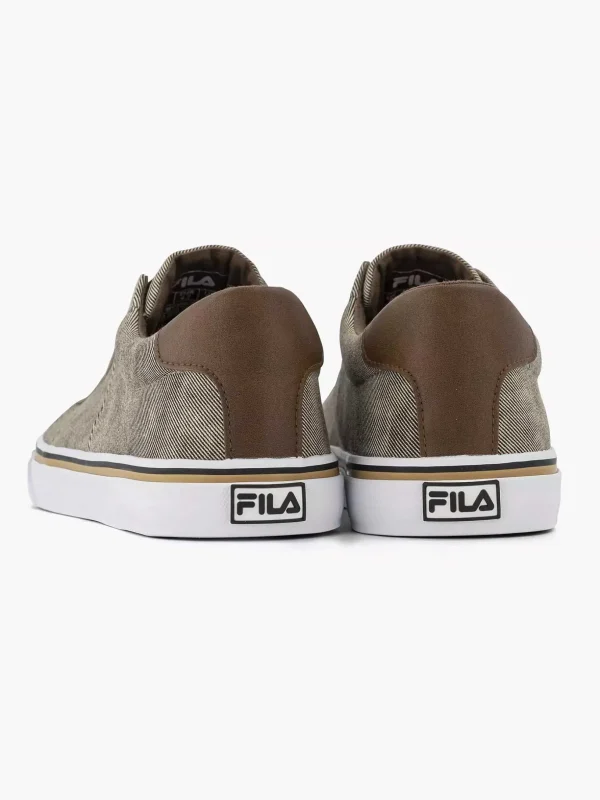 Heren FILA Licht Beige Canvas Instapper