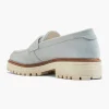 Dames 5th Avenue Lichtblauwe Chunky Nubuck Loafer