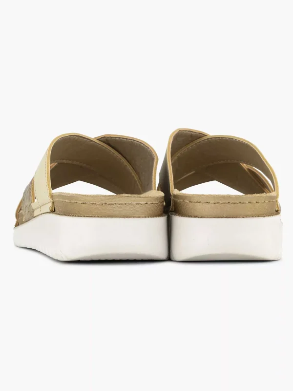 Dames Easy Street Lichtbruine Comfort Slipper