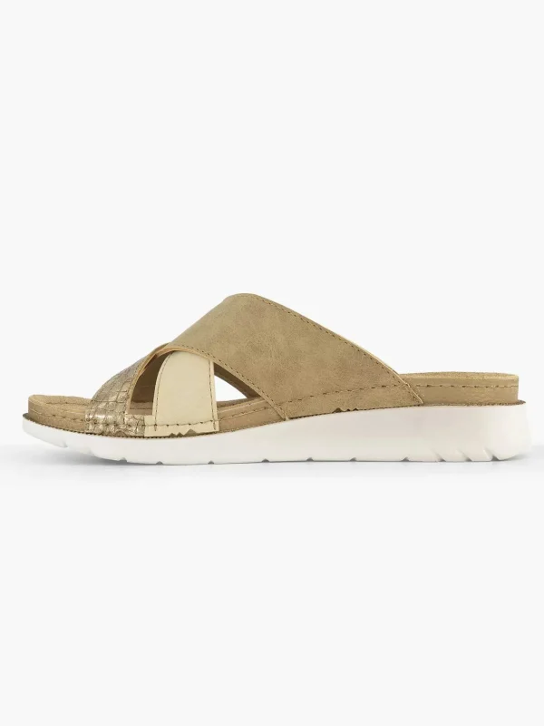 Dames Easy Street Lichtbruine Comfort Slipper