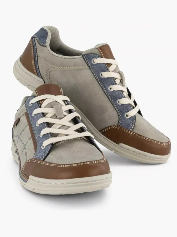 Heren Easy Street Lichtgrijze Comfort Sneaker
