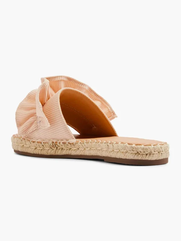 Dames Graceland Lichtoranje Slipper Roesjes