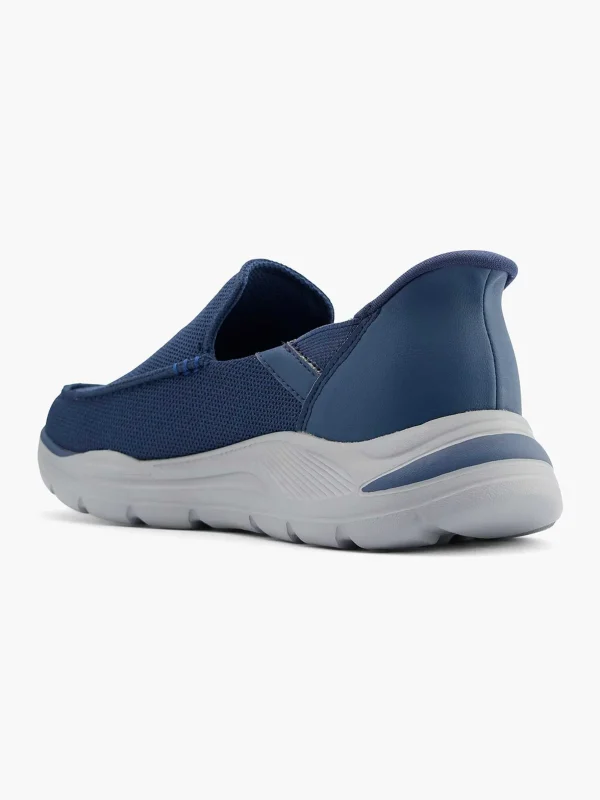 Heren Skechers Marineblauwe Instapper Memory Foam