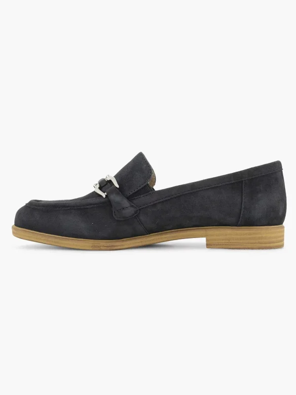 Dames Medicus Marineblauwe Leren Instapper