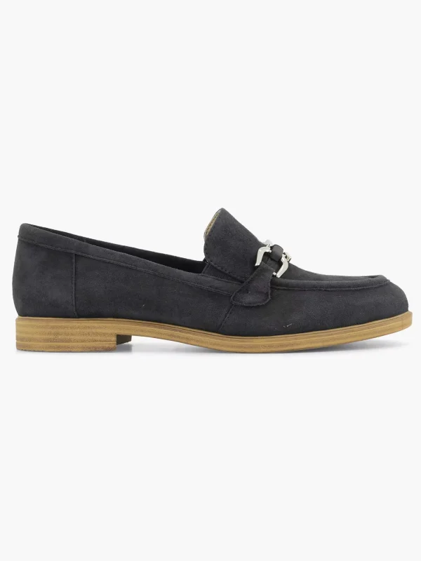 Dames Medicus Marineblauwe Leren Instapper