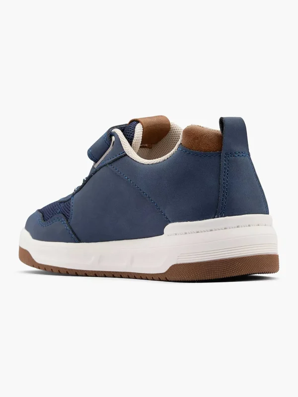 Kinderen Vty Marineblauwe Velcro Sneaker