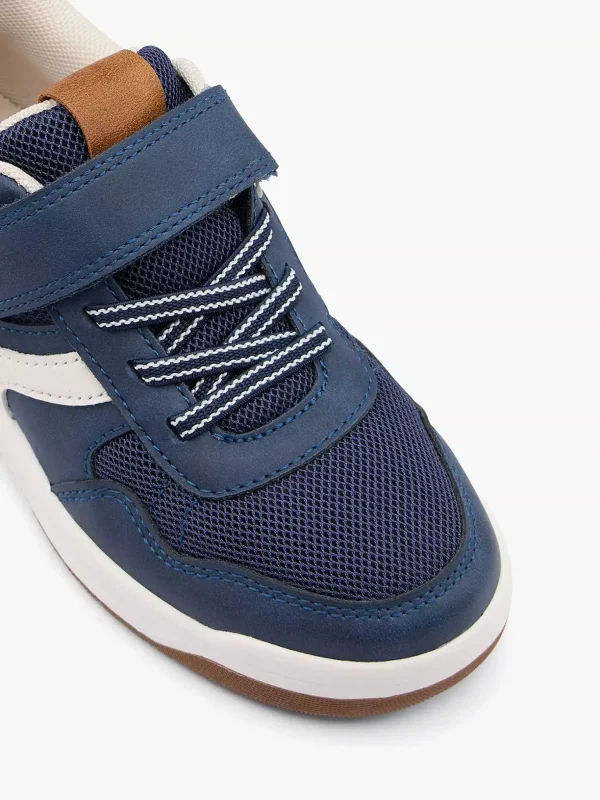 Kinderen Vty Marineblauwe Velcro Sneaker