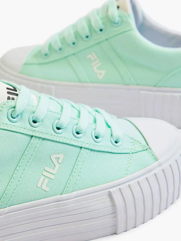 Dames FILA Mintkleurige Canvas Sneaker Platform