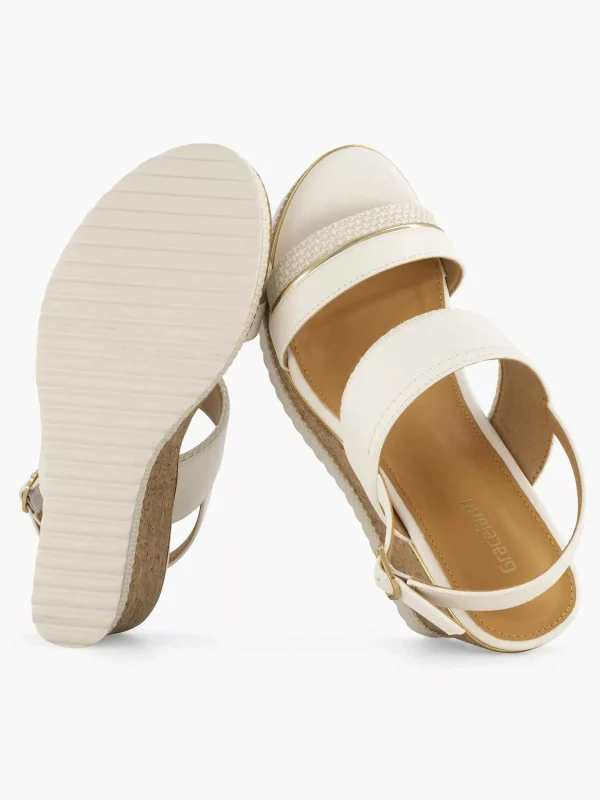 Dames Graceland Off White Sandalette