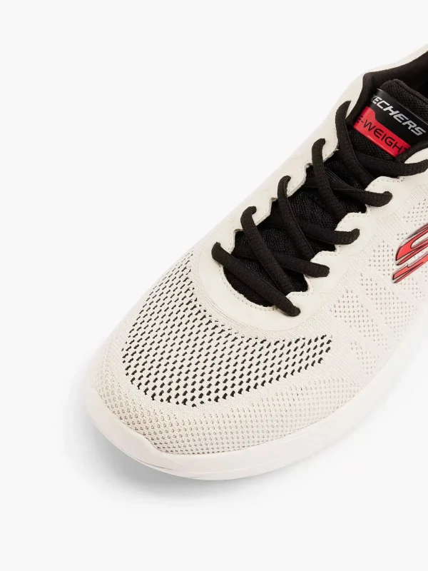 Heren Skechers Off White Sneaker Memory Foam