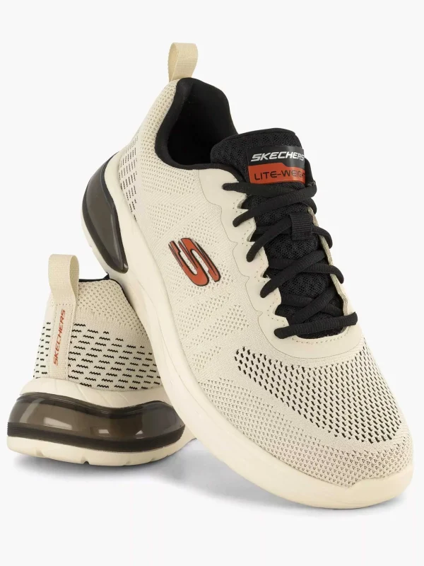 Heren Skechers Off White Sneaker Memory Foam