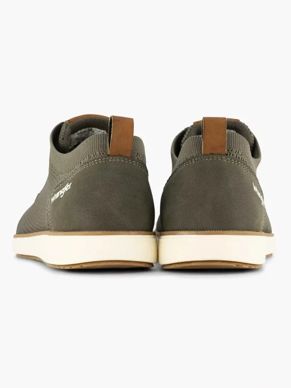 Heren Wrangler Olijf Veterschoen