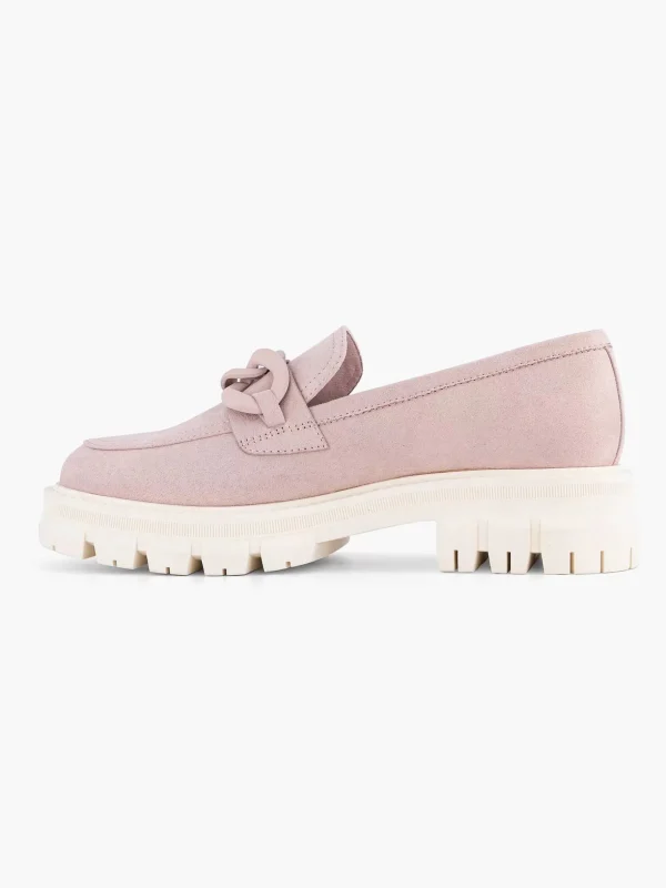 Dames Oxmox Roze Chunky Loafer Sierketting
