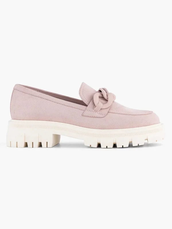 Dames Oxmox Roze Chunky Loafer Sierketting