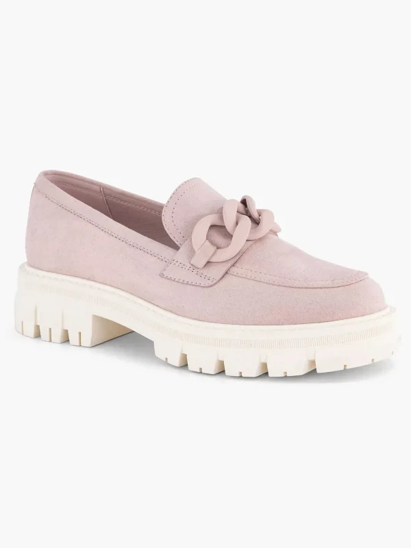 Dames Oxmox Roze Chunky Loafer Sierketting