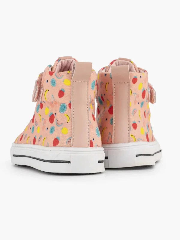 Kinderen Graceland Roze Hoge Canvas Sneaker Fruit