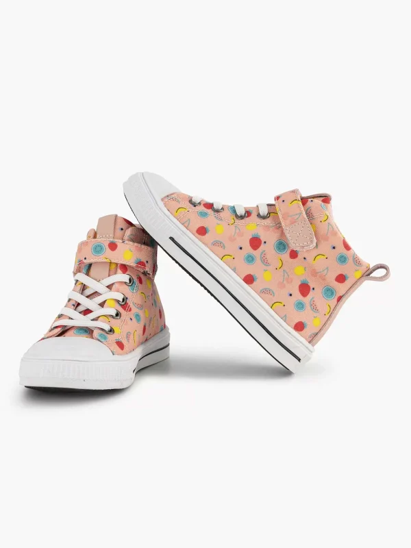 Kinderen Graceland Roze Hoge Canvas Sneaker Fruit