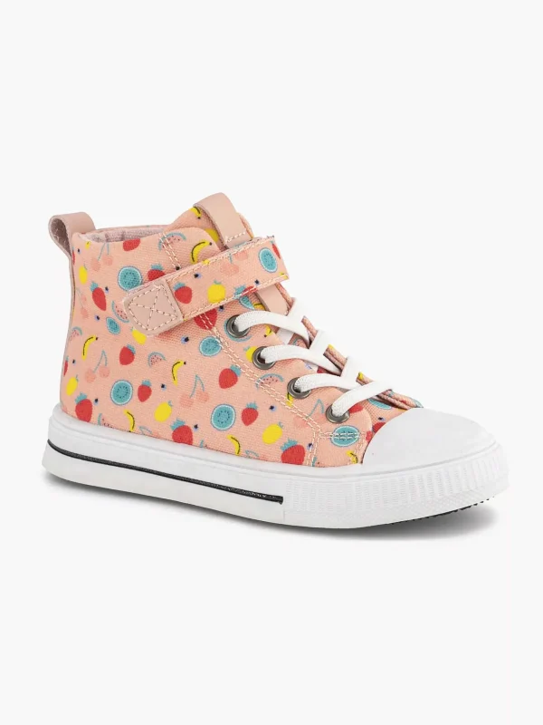 Kinderen Graceland Roze Hoge Canvas Sneaker Fruit