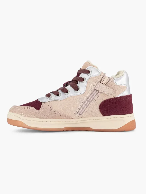 Kinderen Kickers Roze Leren Sneaker