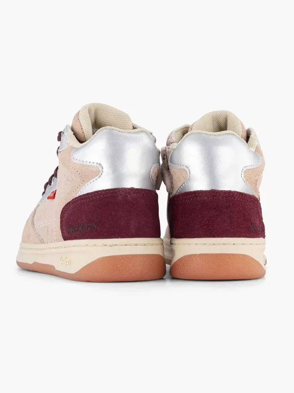 Kinderen Kickers Roze Leren Sneaker