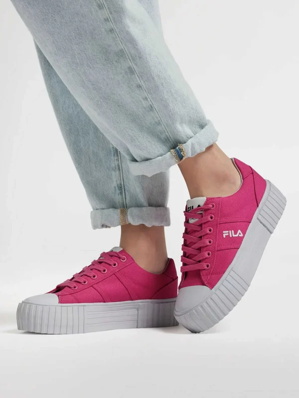 Dames FILA Roze Platform Canvas Sneaker