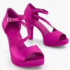 Dames Graceland Roze Pump Satijn