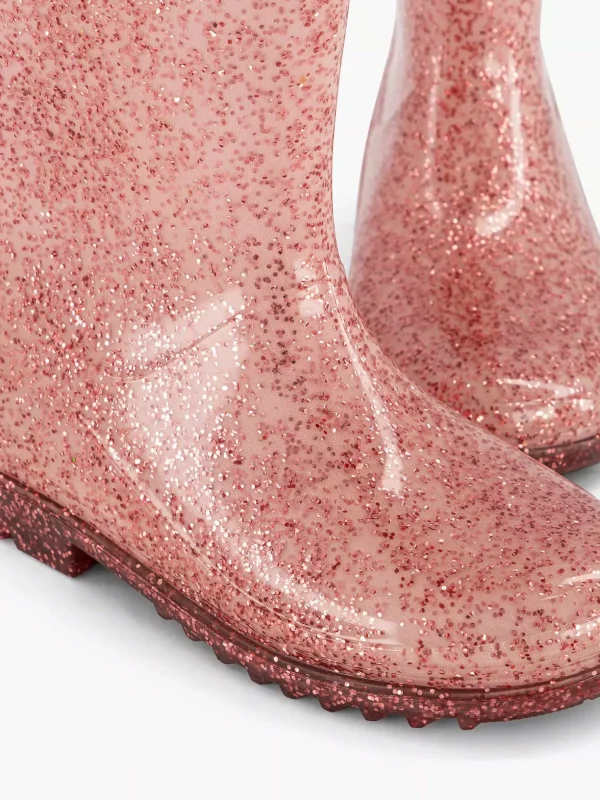 Kinderen Landrover Roze Regenlaars Glitters