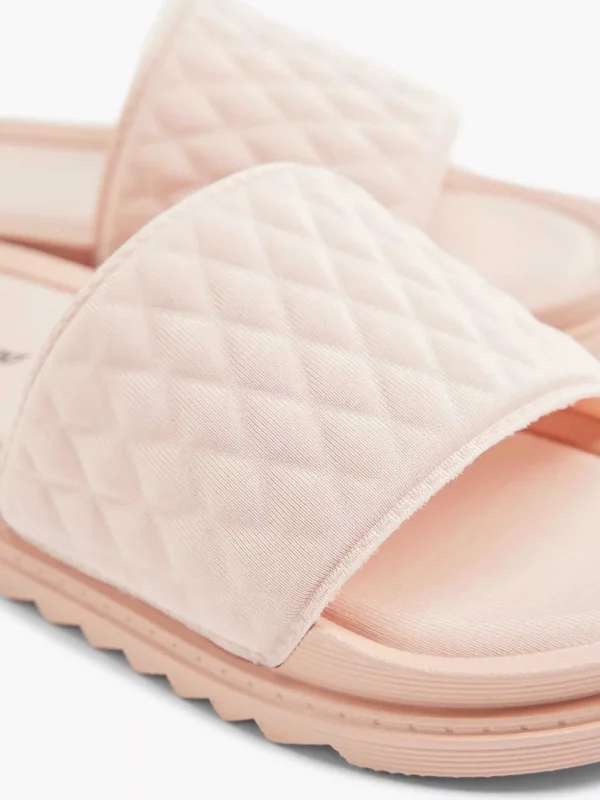 Dames Oxmox Roze Slipper Doorgestikt