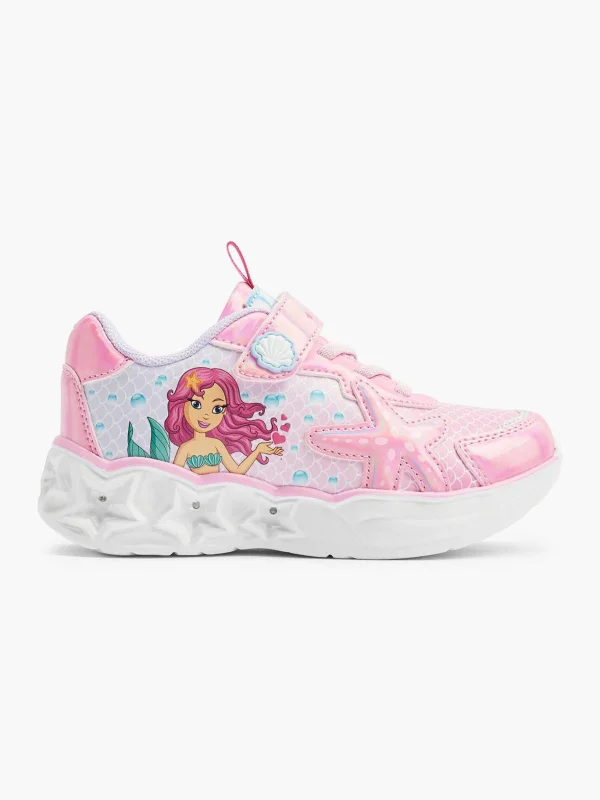 Kinderen Graceland Roze Sneaker Met Lichtjes Zeemeermin