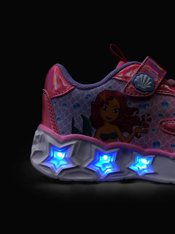 Kinderen Graceland Roze Sneaker Met Lichtjes Zeemeermin