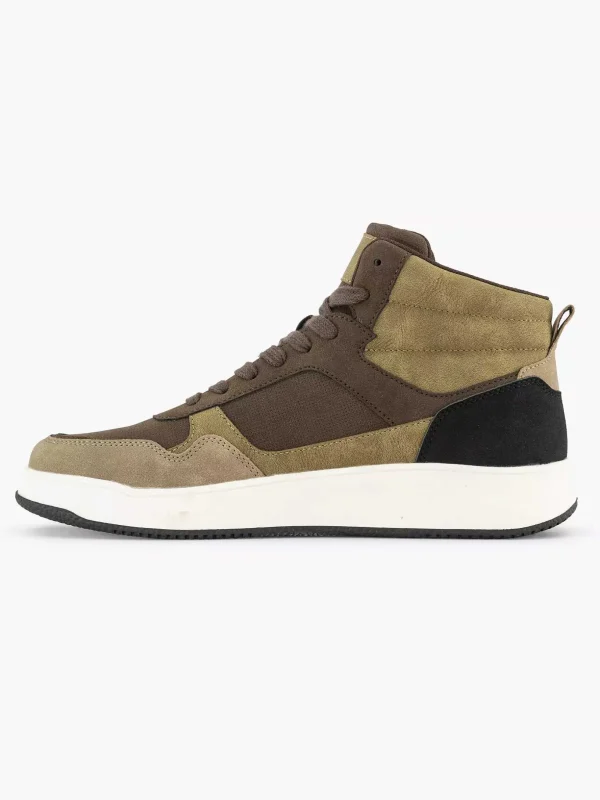 Heren Memphis One Taupe Hoge Sneaker