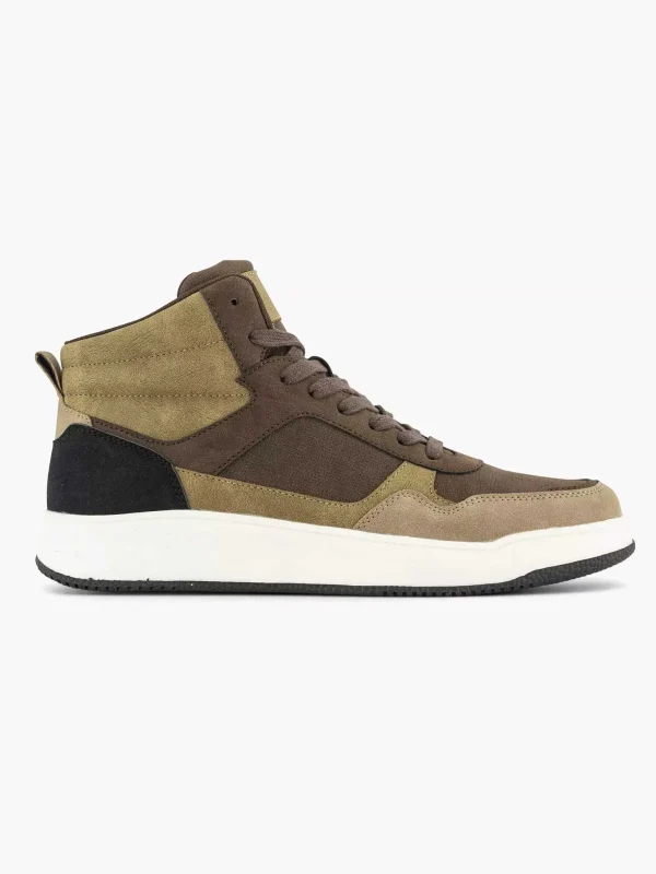 Heren Memphis One Taupe Hoge Sneaker