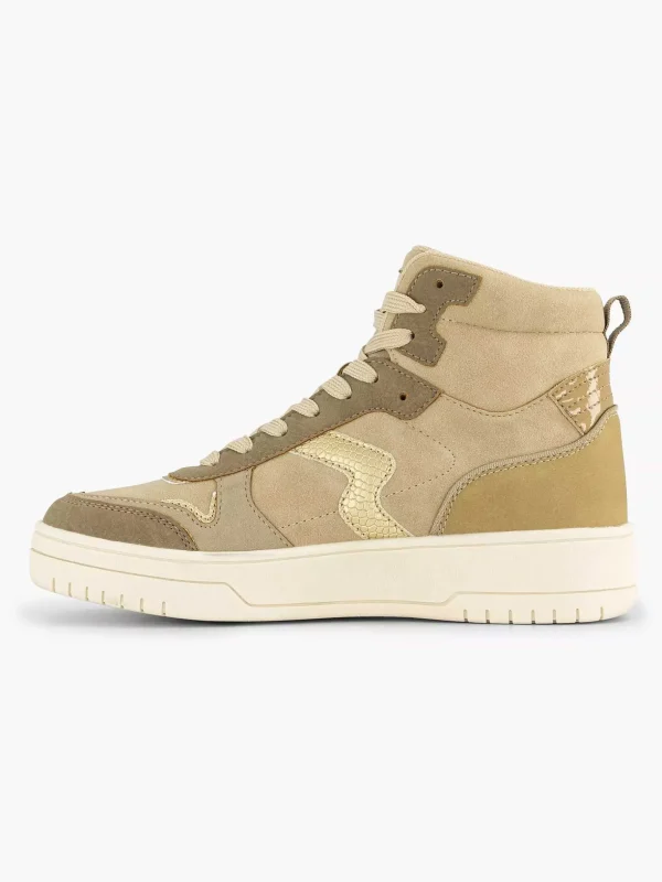 Dames Oxmox Taupe Hoge Sneaker