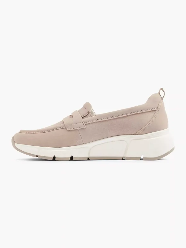 Dames Medicus Taupe Leren Comfort Instapper
